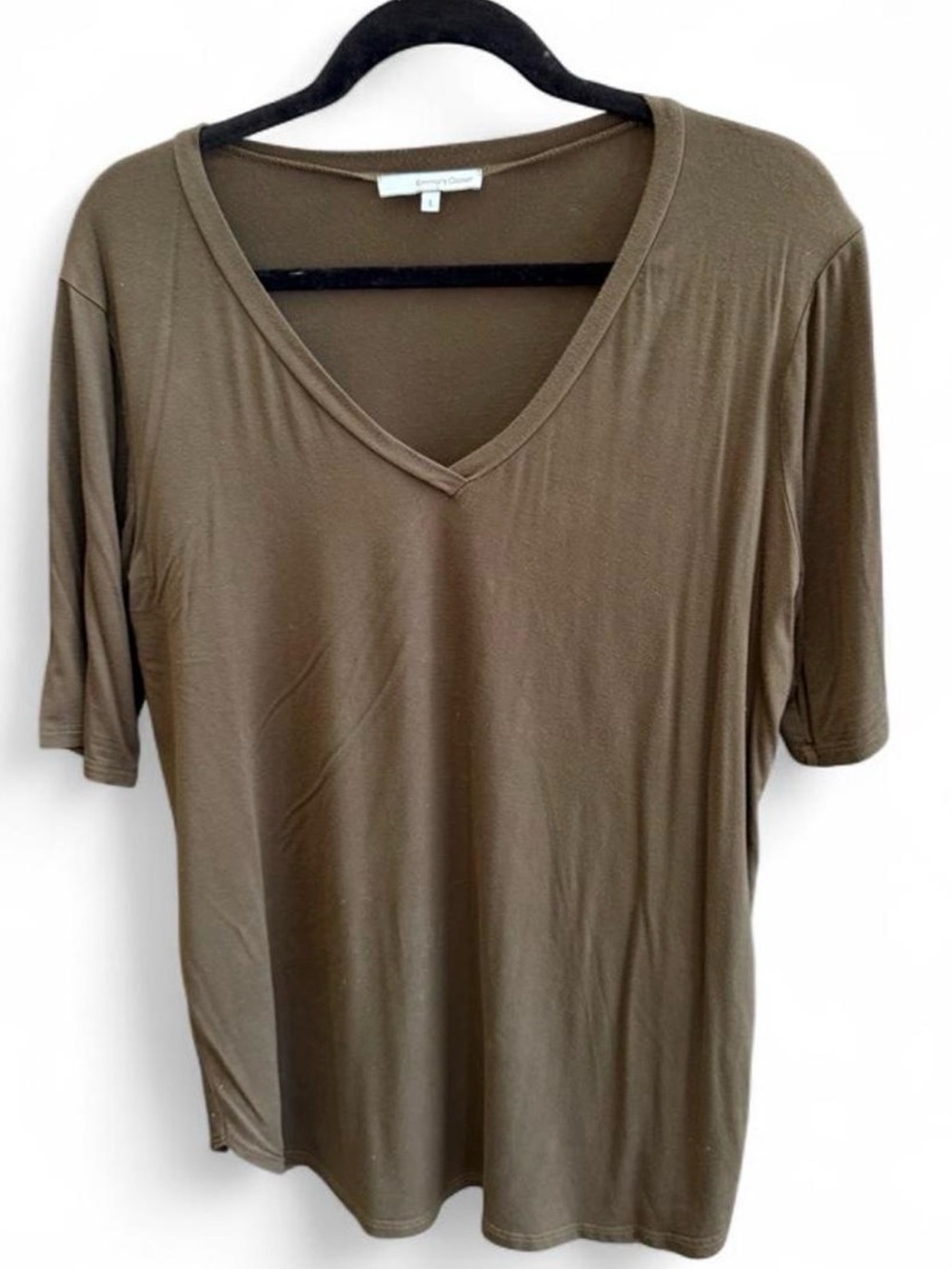 Emma's Closet Olive Green Relaxed Fit Top Women's Size Large
